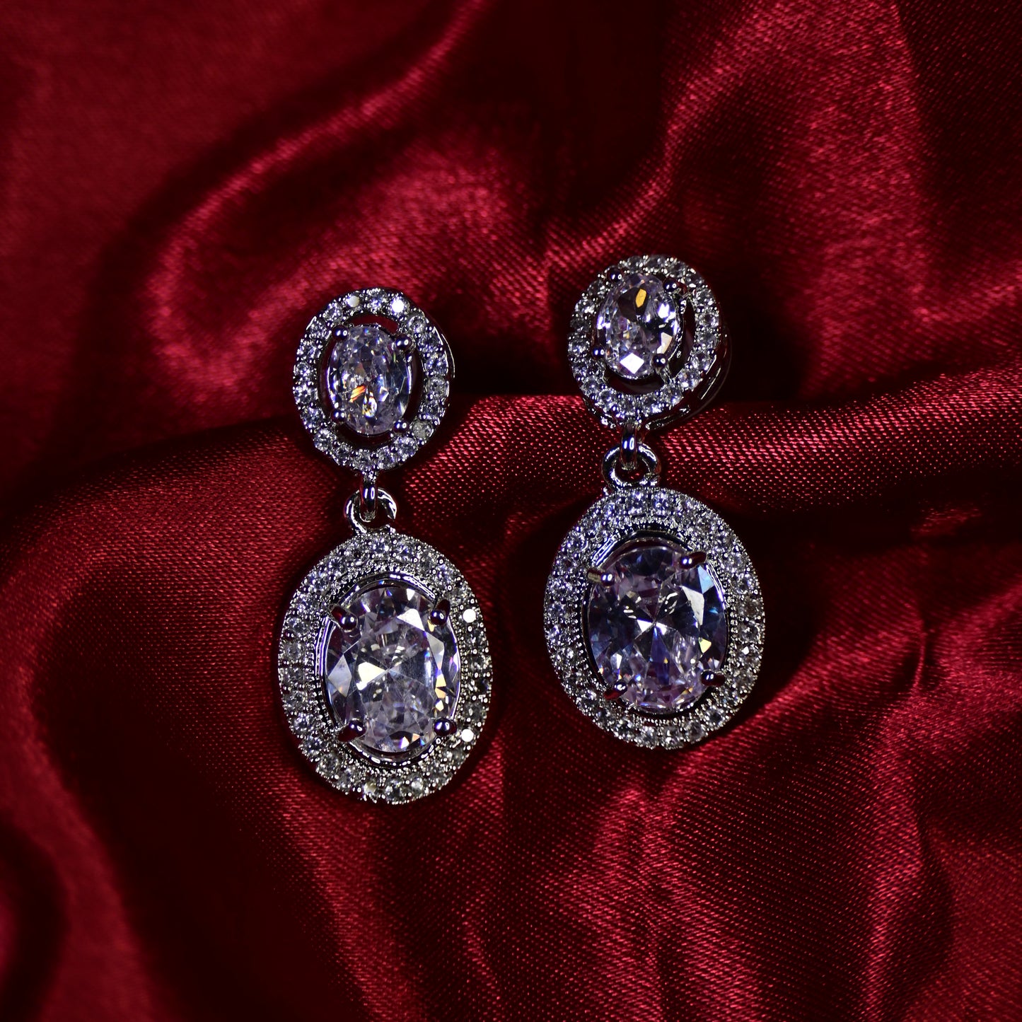 Vedika AD Earrings Combo Set