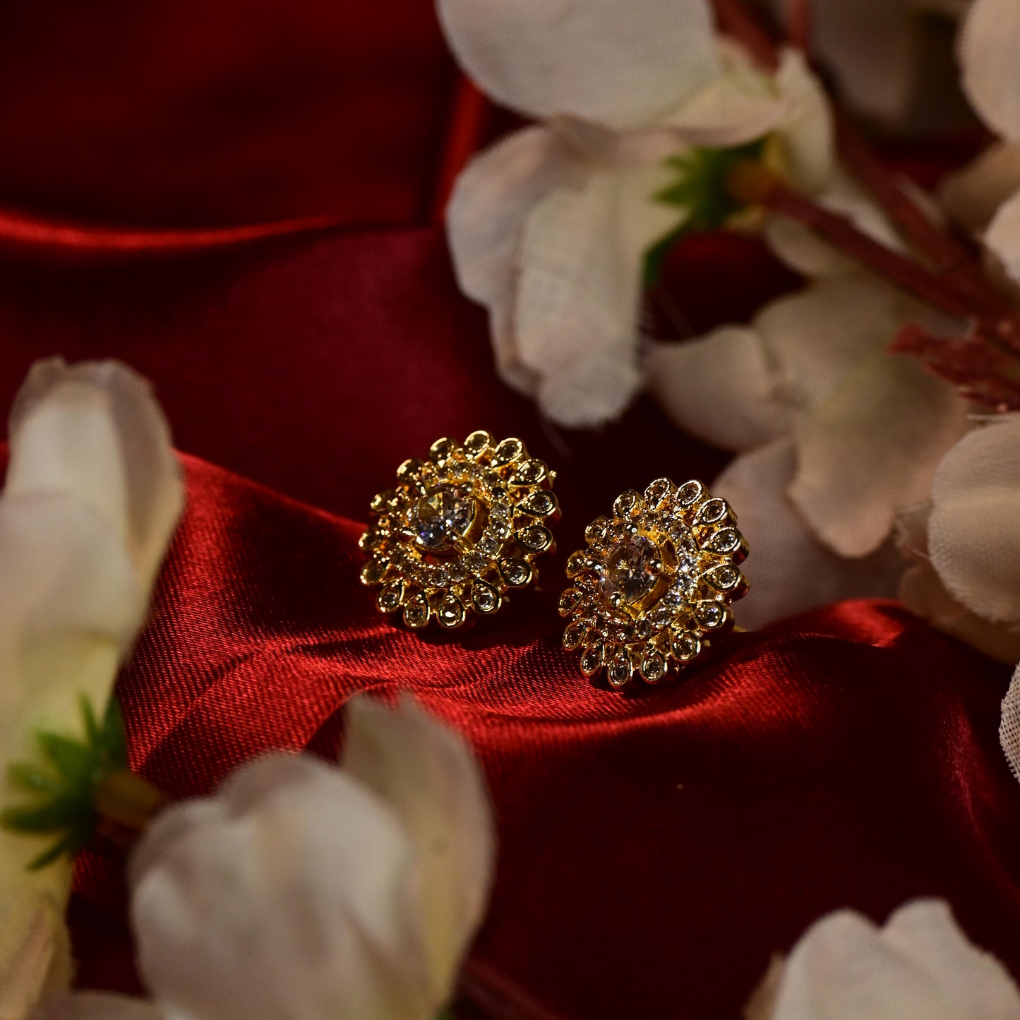 Vedika AD Earrings Combo Set