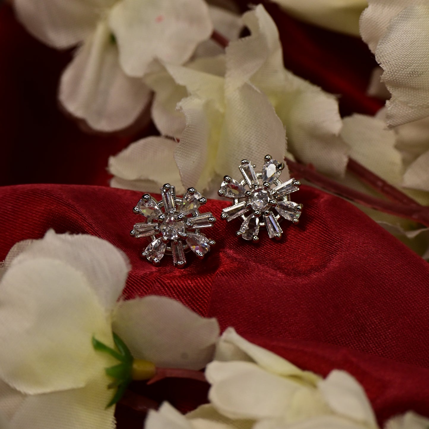 Vedika AD Earrings Combo Set