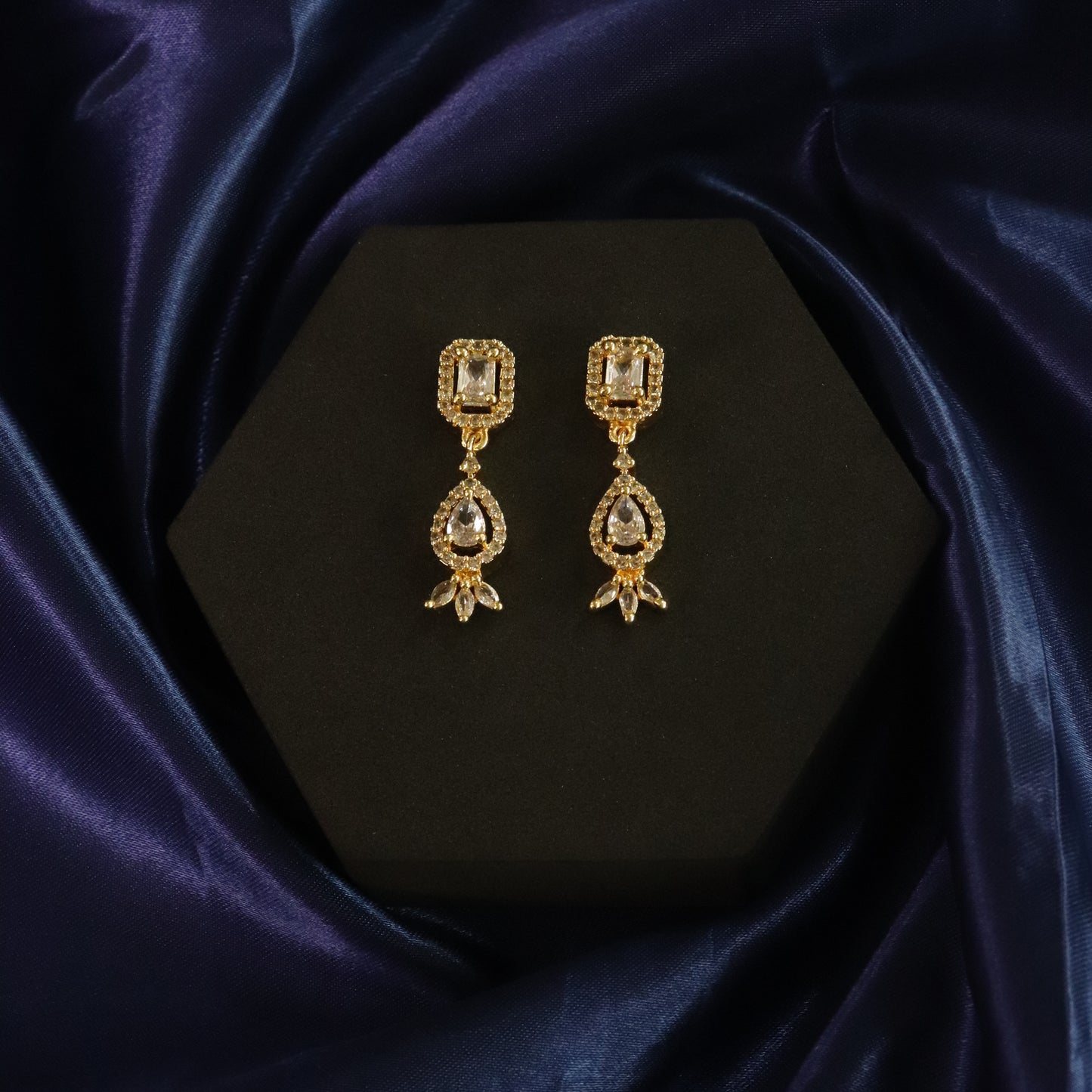 Vedika AD Earrings Combo Set